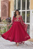 Amira Georgette Gown with Dupatta