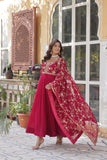 Amira Georgette Gown with Dupatta