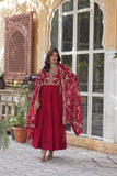 Amira Georgette Gown with Dupatta