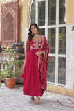 Amira Georgette Gown with Dupatta