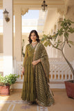 Sonakshita Georgette Gown with Dupatta