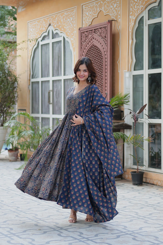 Premium Readymade Kurt With Pant & Dupatta Set