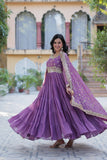 Divya Georgette Gown with Dupatta
