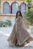 Divya Georgette Gown with Dupatta