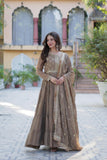 Divya Georgette Gown with Dupatta