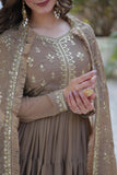 Divya Georgette Gown with Dupatta