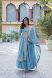 Divya Georgette Gown with Dupatta