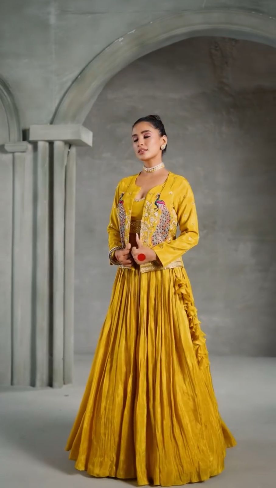 Prisha festival Special Crop Top with Jacket