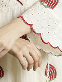 Premium Floral Print A-line Dress Cotton Kurta Palazzo Set