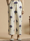 Premium Floral Print A-line Dress Cotton Kurta Palazzo Set