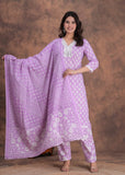 Straight Style Kurti Pant and Dupatta Sets