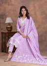 Straight Style Kurti Pant and Dupatta Sets