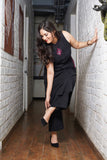 Beautifully Black A-line Cotton Kurta Set Pure Cotton Slub