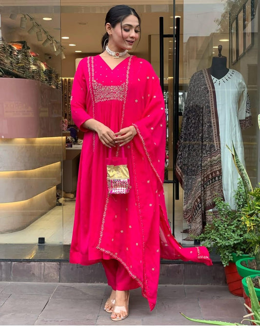 Niharika Cotton Beautiful Suit Set