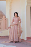 Fancy Chiffon Anarkali Gown With Dupatta