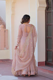 Fancy Chiffon Anarkali Gown With Dupatta