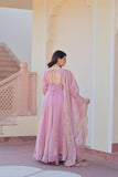 Fancy Chiffon Anarkali Gown With Dupatta