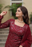 Premium Designer Readymade Top-Sharara-Dupatta