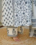 Flower Cotton Dupatta Pant Set