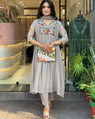 Kimaya Chinon Sequence Embroidery Kurta Set