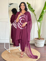 Beautiful Tie And Die Embroidery Kurta Set