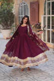 Zahra Sequin Embroidered Party Gown With Dupatta
