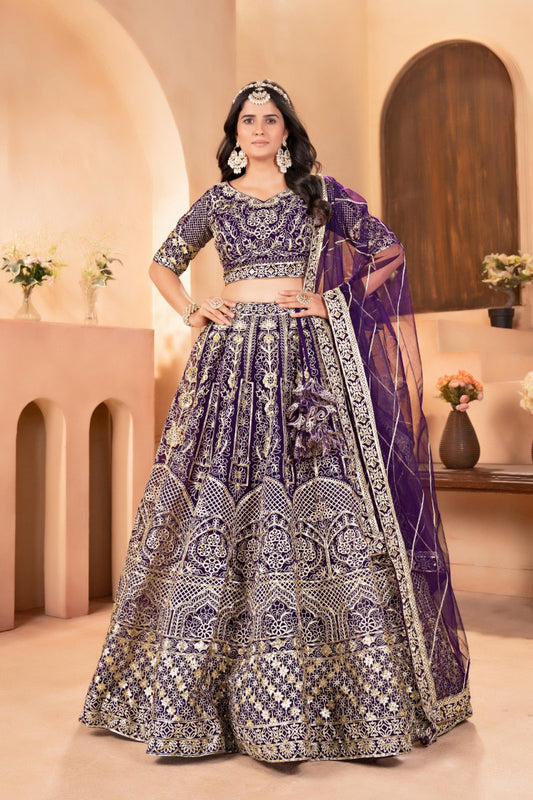 Designer Sequence Lehenga -Choli With Dupatta Set