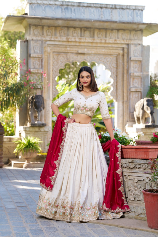 Honey Lehenga -Choli With Dupatta Set