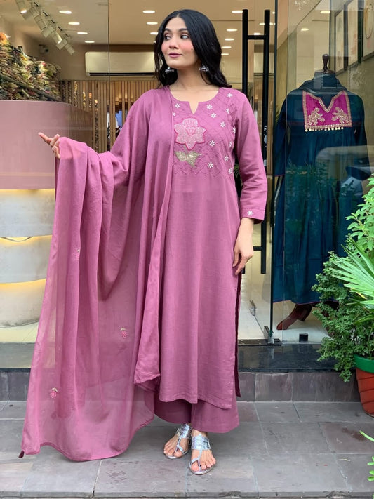 Magic Cotton Printed Kurti Palazzo Set