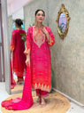 Designer Party Wear Chinon Silk Kurta Set