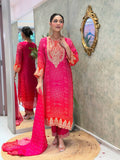 Designer Party Wear Chinon Silk Kurta Set