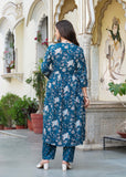 Jaipuri Cotton Print With Work and Dupatta