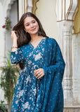 Jaipuri Cotton Print With Work and Dupatta