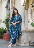 Jaipuri Cotton Print With Work and Dupatta