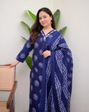 Meenakshi Cotton Print With Work and Dupatta
