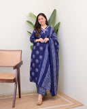 Meenakshi Cotton Print With Work and Dupatta