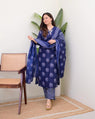 Meenakshi Cotton Print With Work and Dupatta
