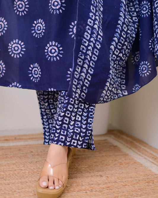 Meenakshi Cotton Print With Work and Dupatta