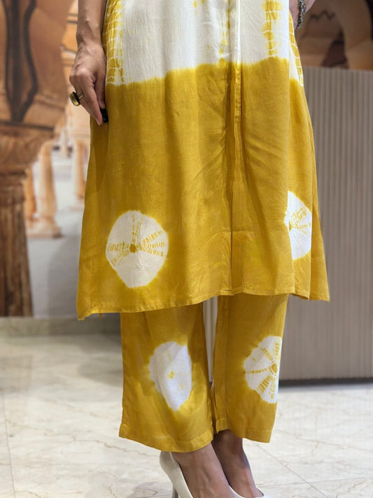Premium Tie-dye Fine cotton kurti Pant set