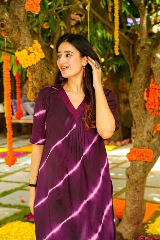 Siya Tie and Die Kurti Set