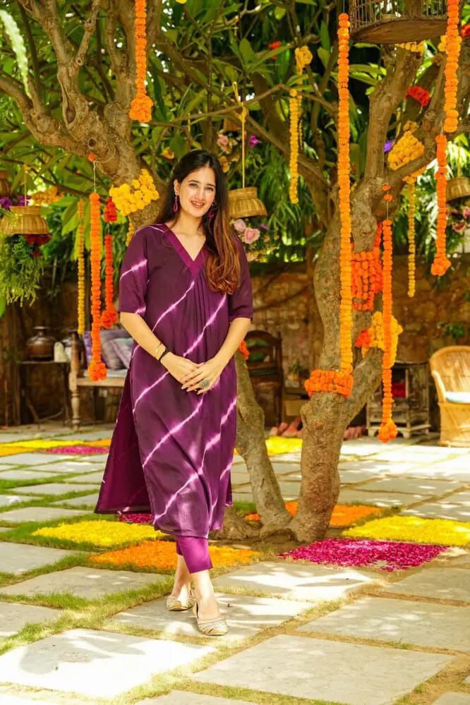 Siya Tie and Die Kurti Set