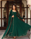 Georgette beautiful gown with dupatta Set