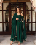 Georgette beautiful gown with dupatta Set