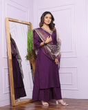 Roman Cotton Silk Kurti Pant Set