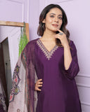 Roman Cotton Silk Kurti Pant Set